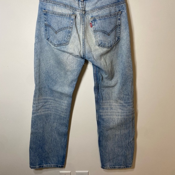 Kids Levi 505 Regular Light Wash Mom Jeans size 16 28 by 28 - Picture 15 of 16